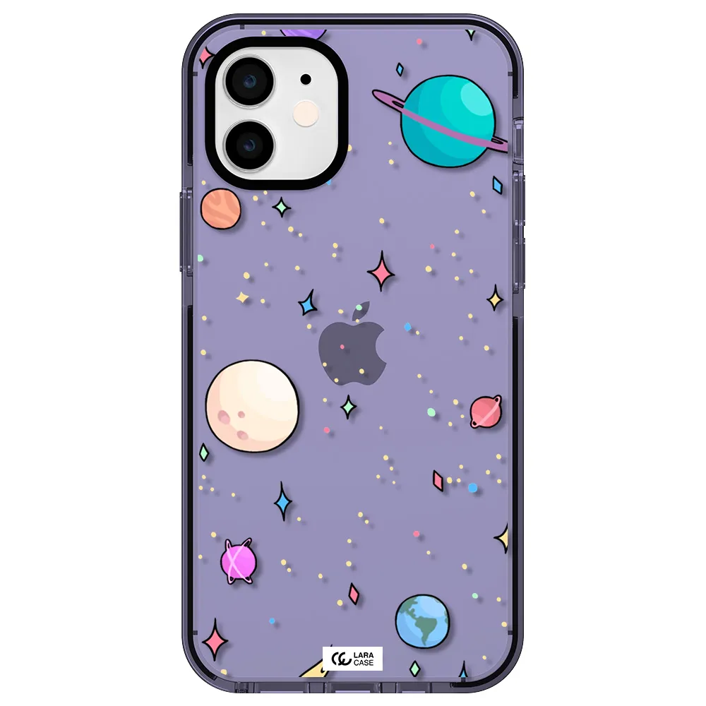 Solar System Print Apple iPhone 11 impact Lilac Case