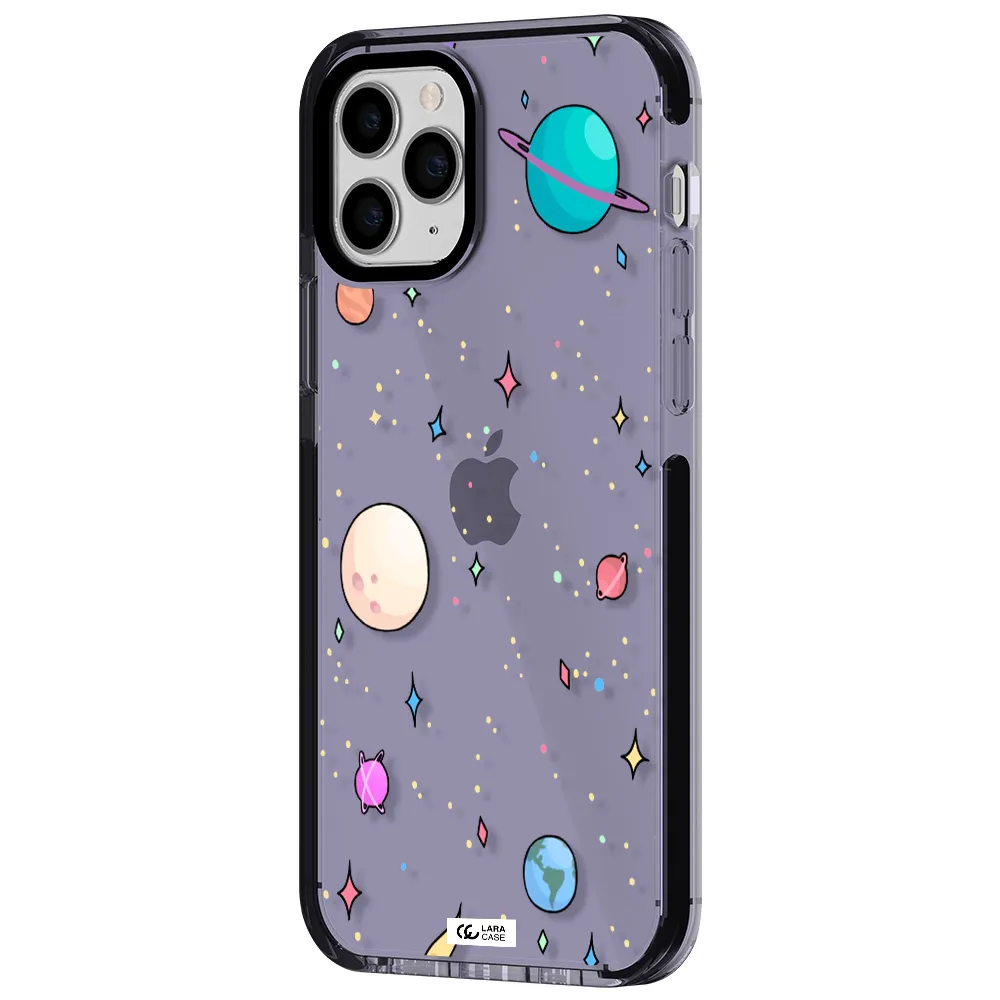 Solar System Print Apple iPhone 11 pro max impact Lilac Case