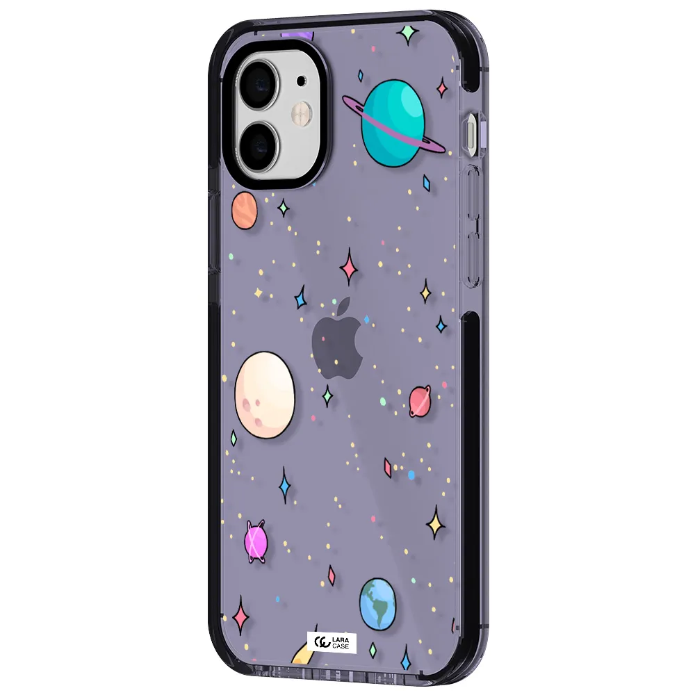 Solar System Print Apple iPhone 12 impact Lilac Case
