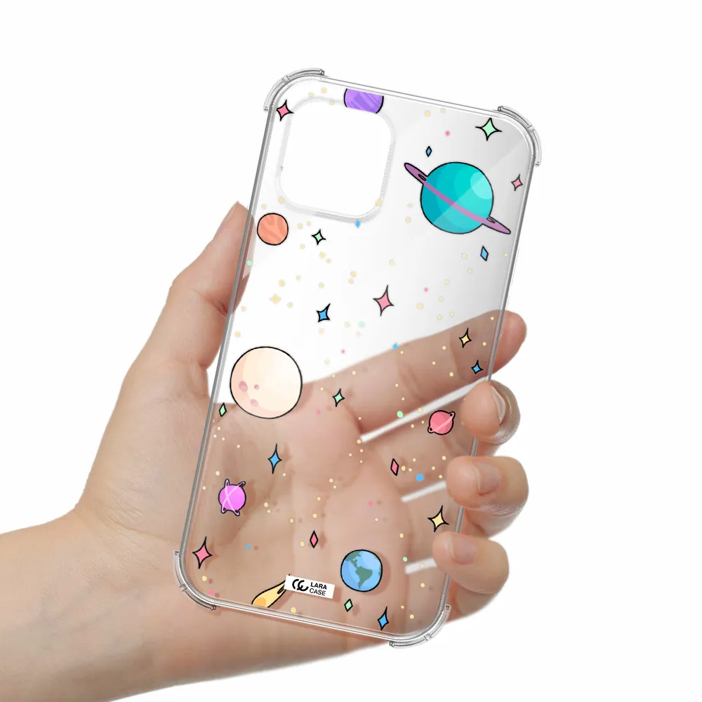 Solar System Print Apple iPhone 12 mini Clear PC Case