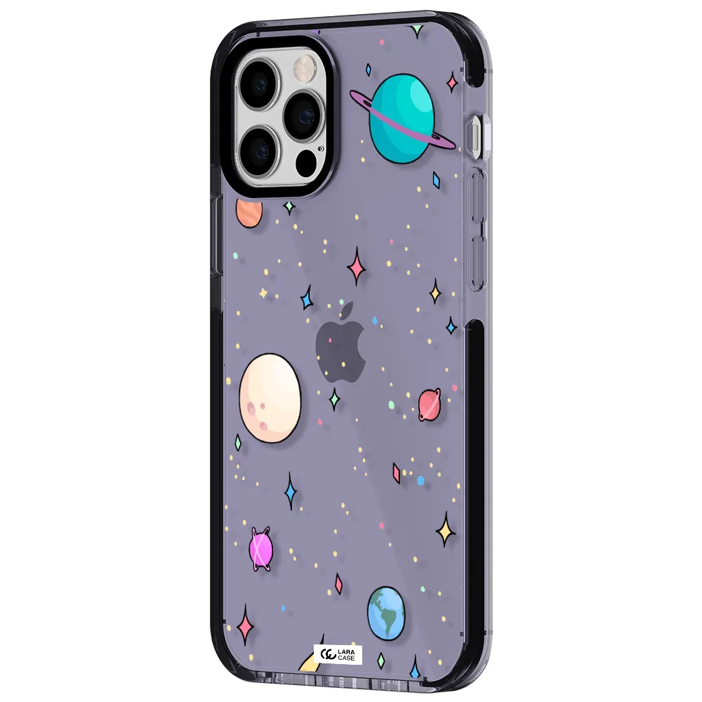 Solar System Print Apple iPhone 12 pro impact Lilac Case