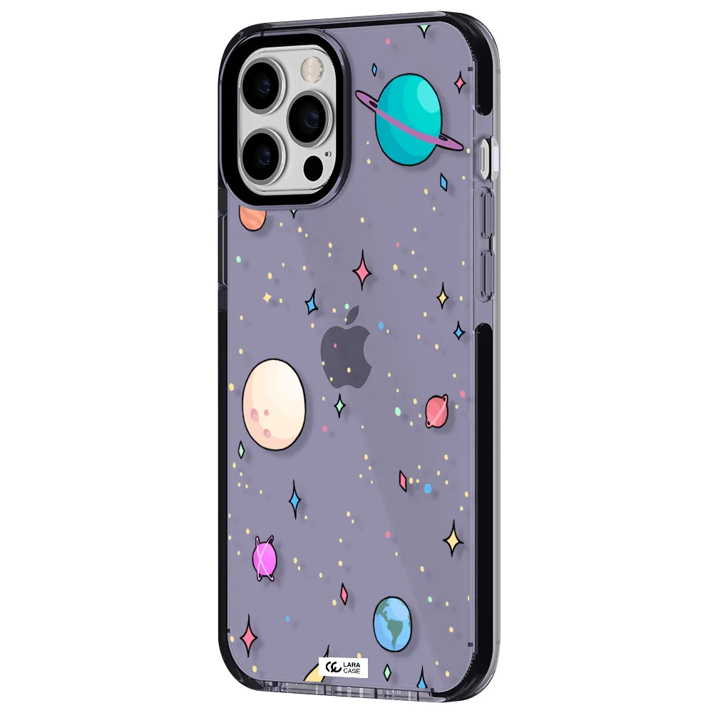 Solar System Print Apple iPhone 12 pro max impact Lilac Case