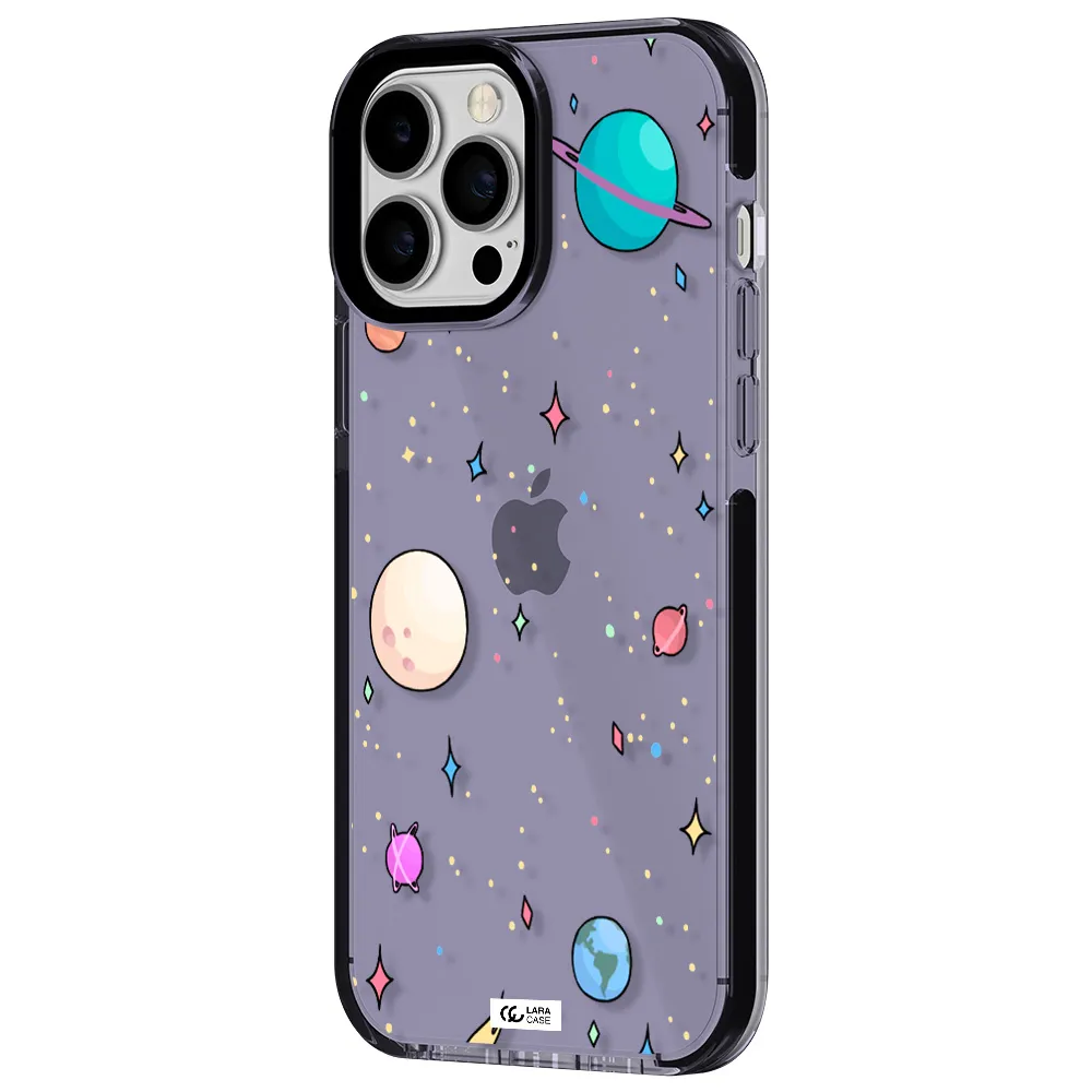 Solar System Print Apple iPhone 13 Pro Max impact Lilac Case