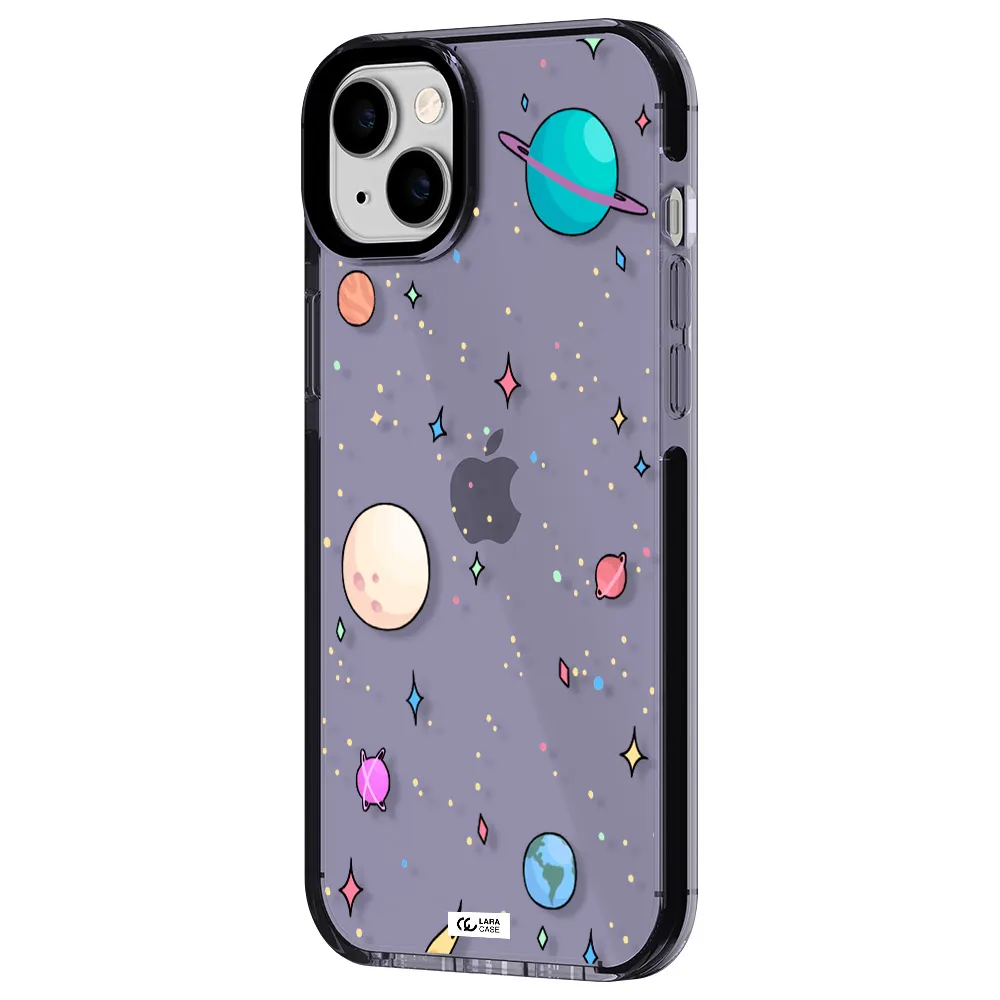 Solar System Print Apple iPhone 14 plus impact Lilac Case