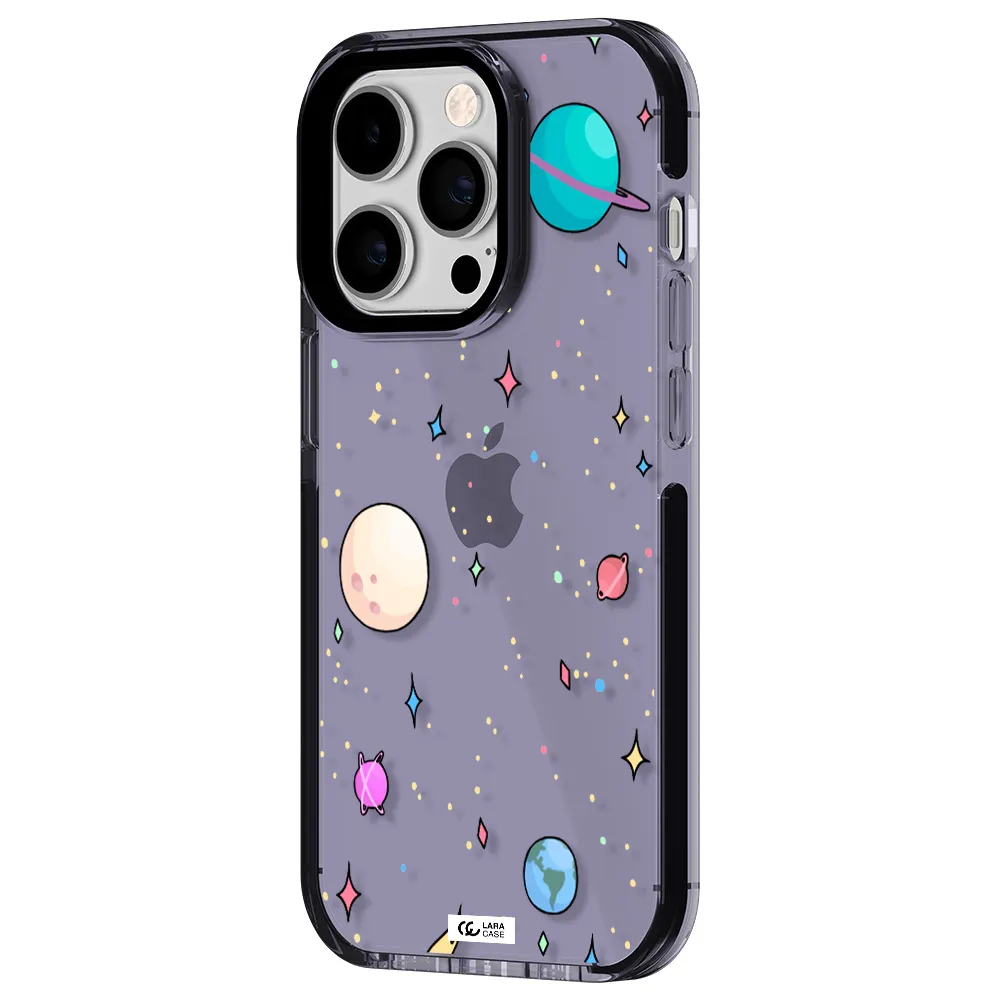 Solar System Print Apple iPhone 14 pro impact Lilac Case