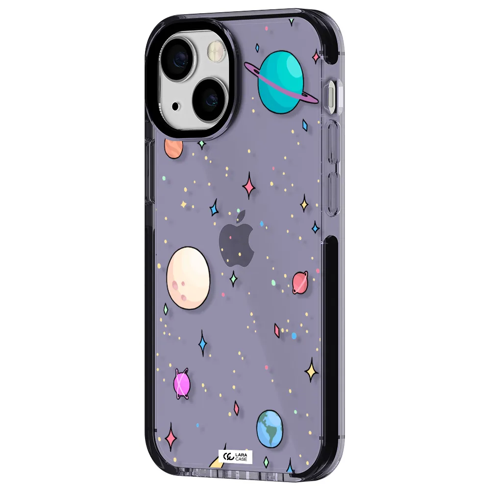Solar System Print Apple iPhone 15 impact Lilac Case