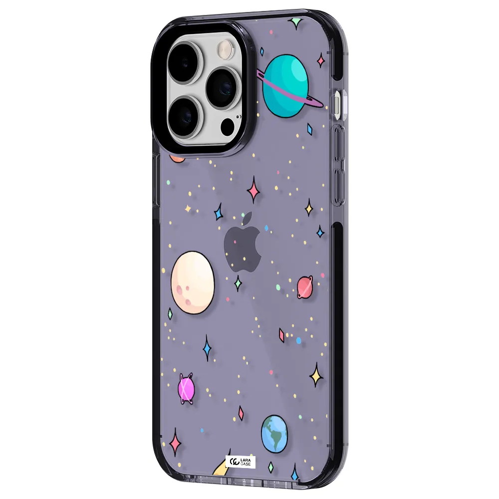 Solar System Print Apple iPhone 15 Pro Max impact Lilac Case