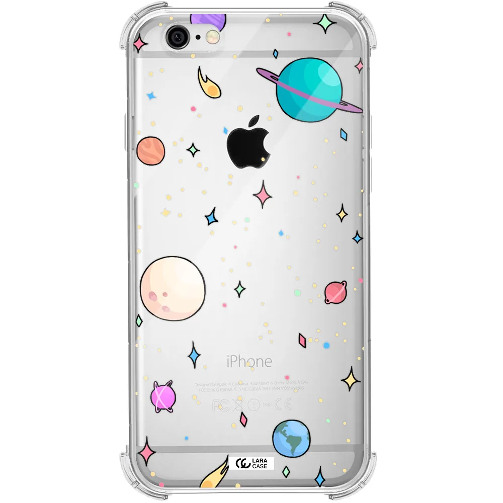 Solar System Print Apple iPhone 6 Clear PC Case