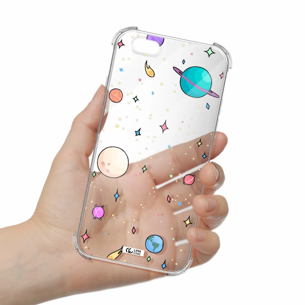 Solar System Print Apple iPhone 6 Clear PC Case