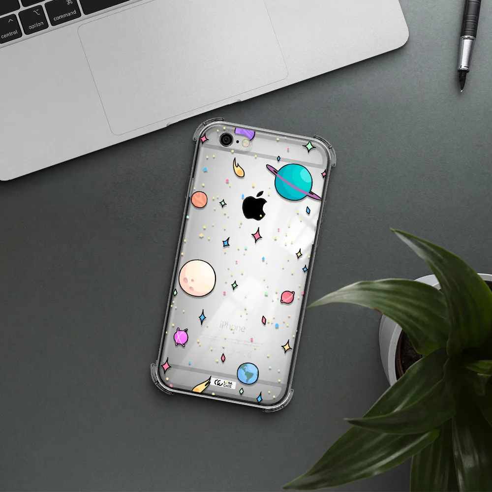 Solar System Print Apple iPhone 6 Clear PC Case