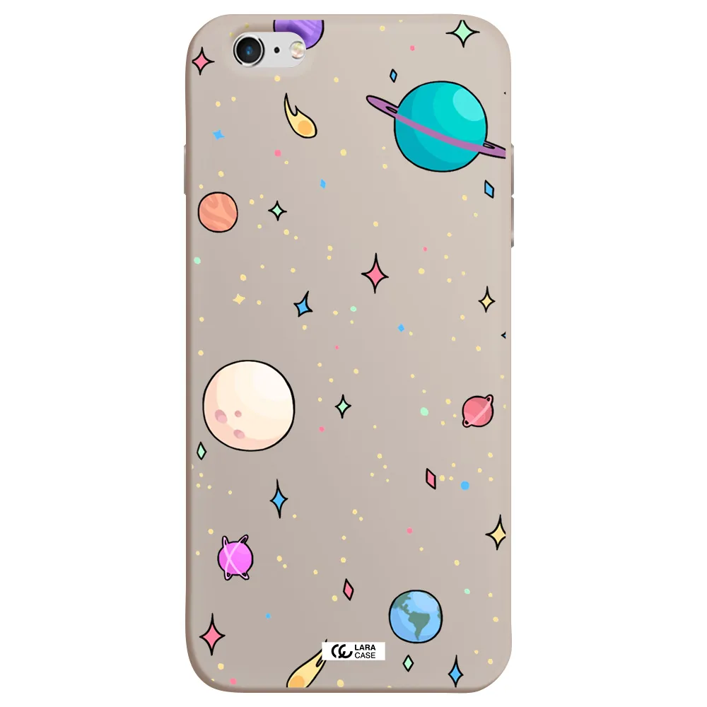 Solar System Print Apple iPhone 6 s plus Silicone Stone Case