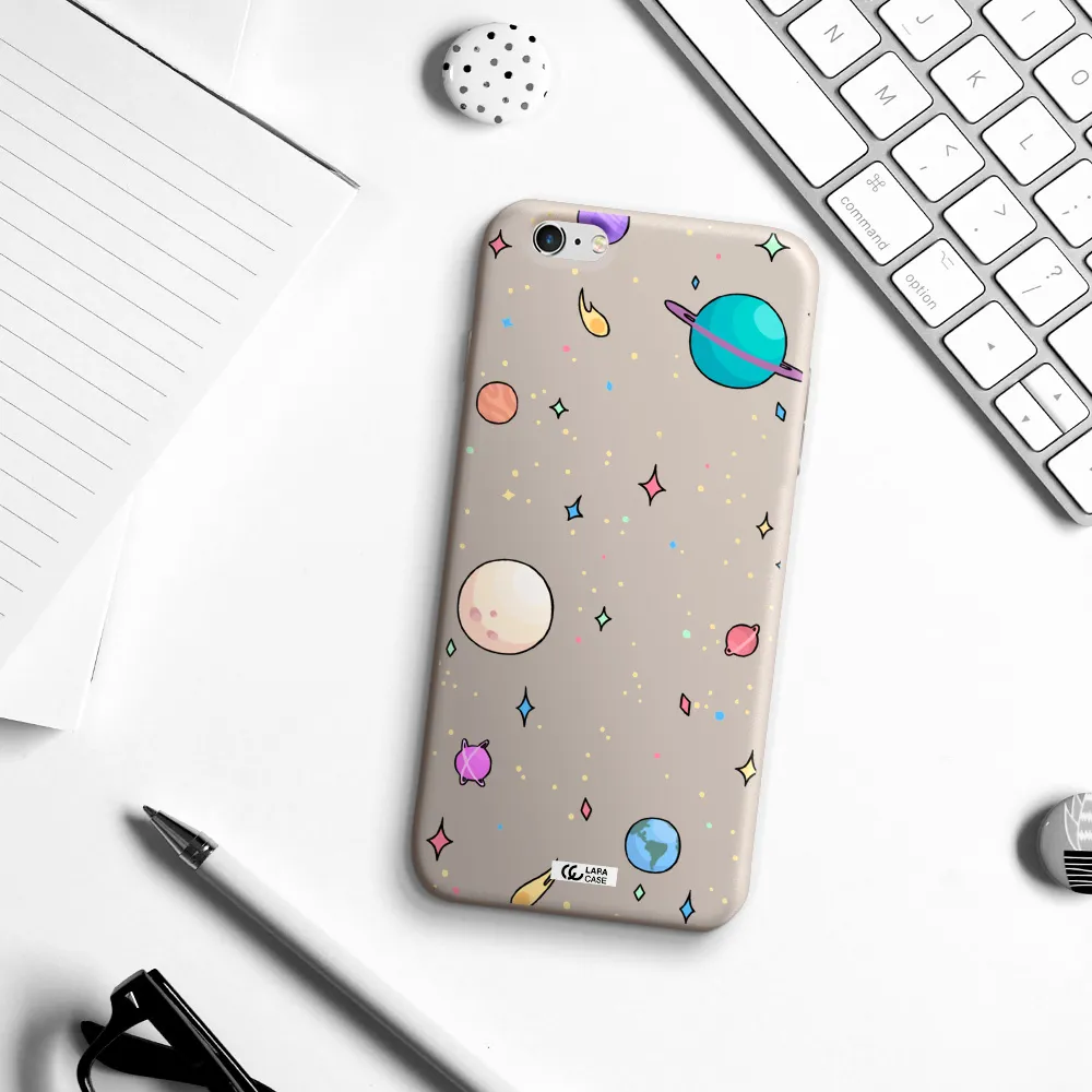 Solar System Print Apple iPhone 6 s plus Silicone Stone Case