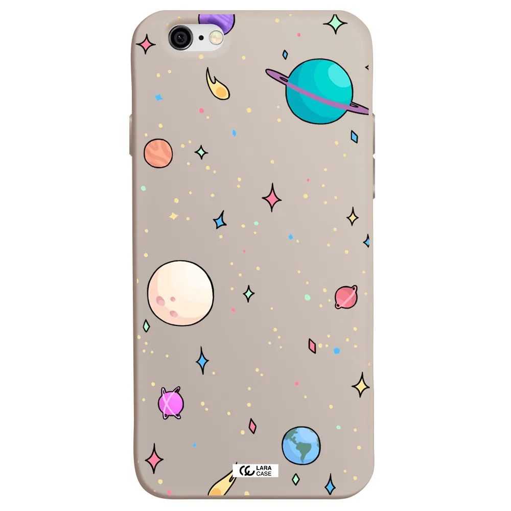 Solar System Print Apple iPhone 6 Silicone Stone Case