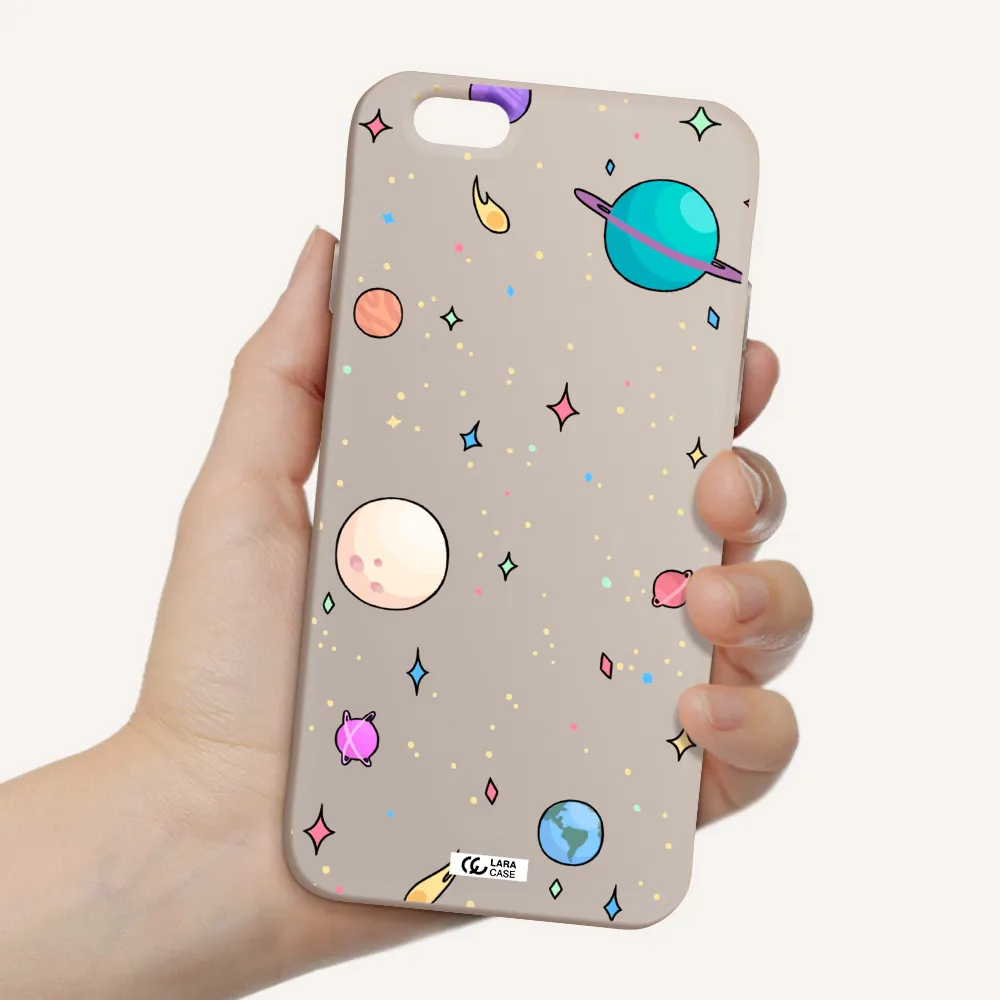 Solar System Print Apple iPhone 6 Silicone Stone Case