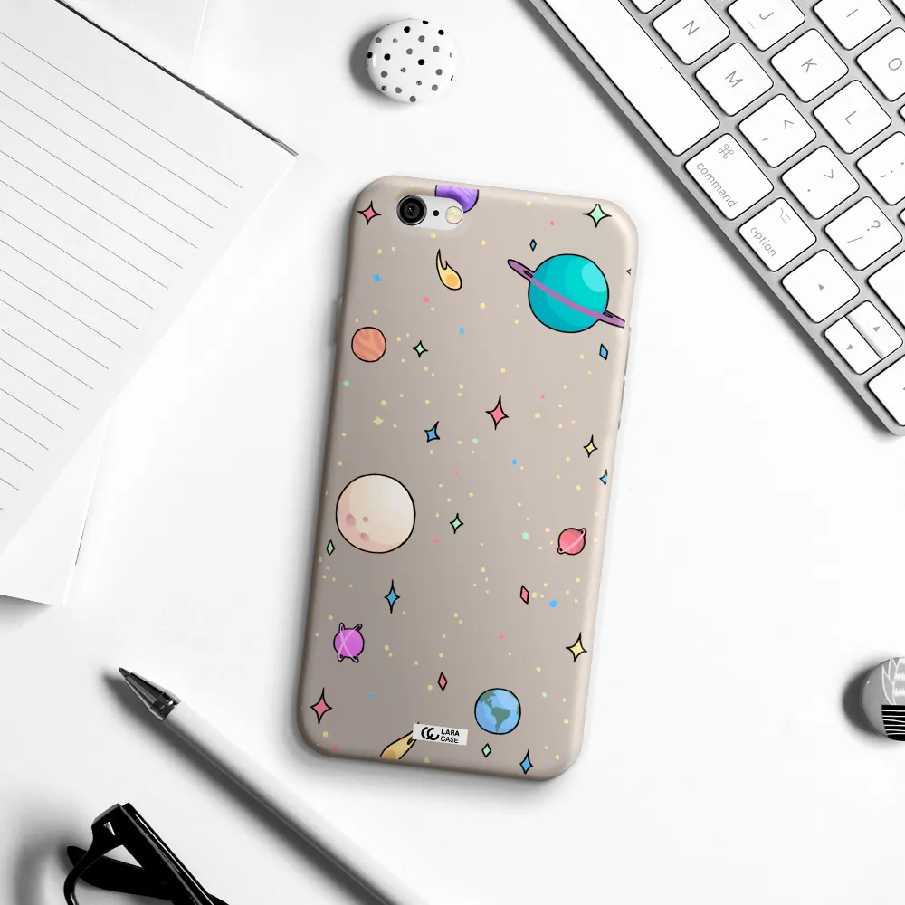 Solar System Print Apple iPhone 6 Silicone Stone Case