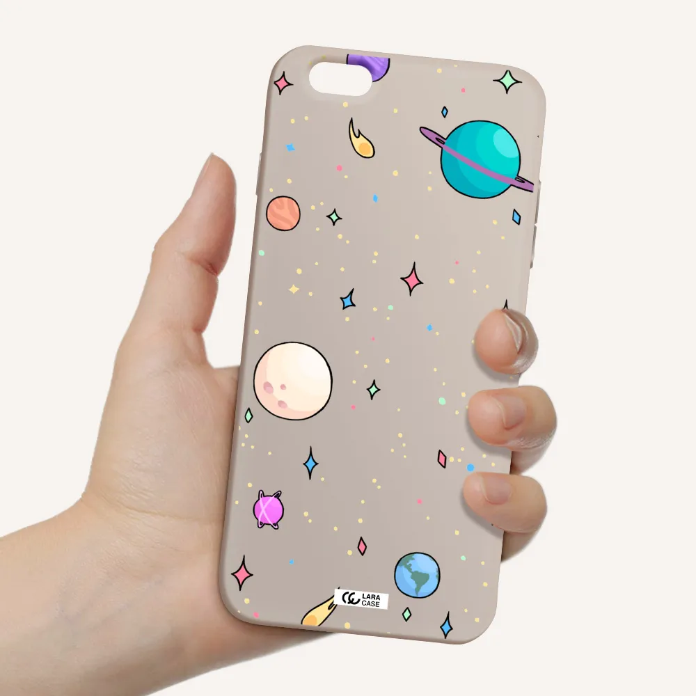 Solar System Print Apple iPhone 6S Silicone Stone Case