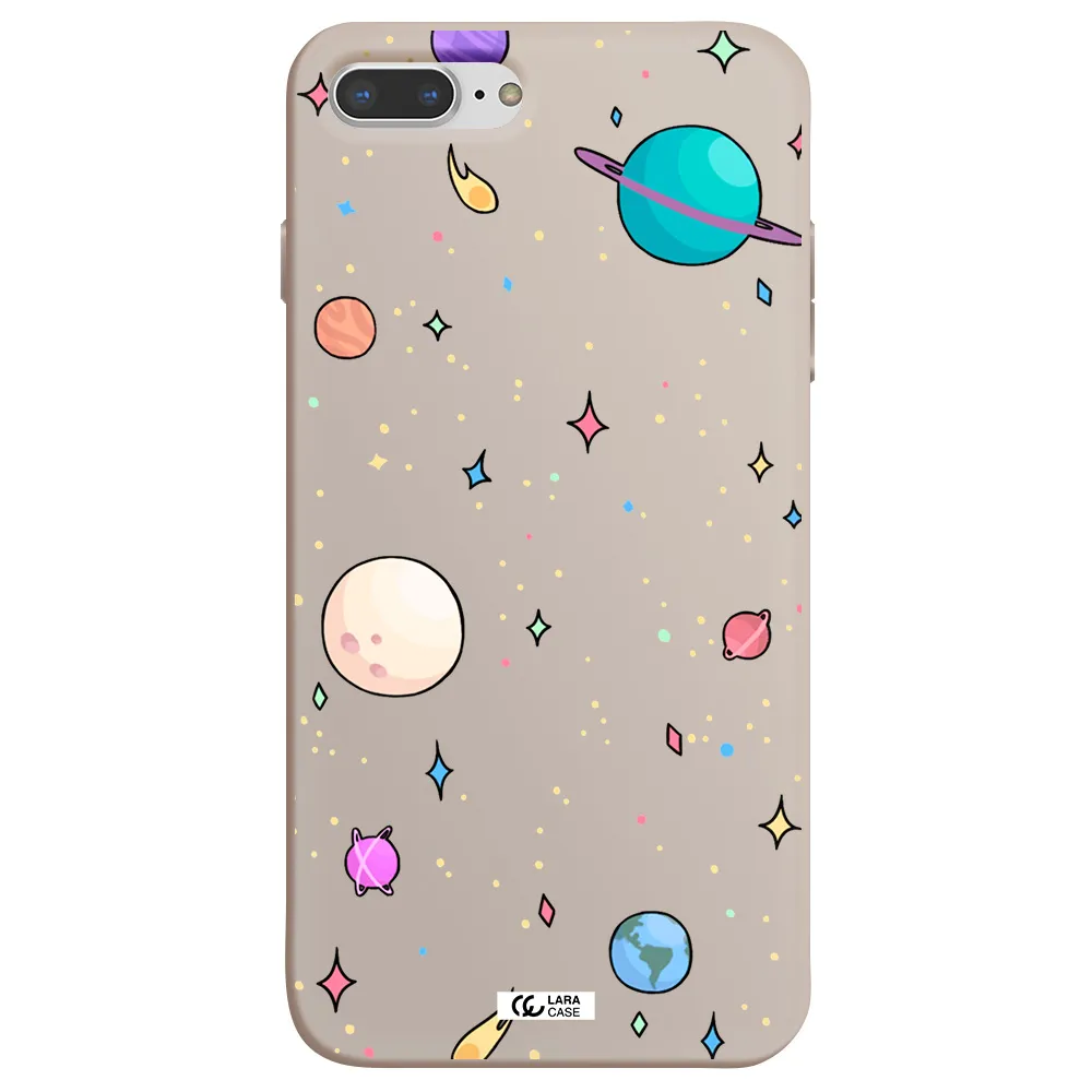 Solar System Print Apple iPhone 7 plus Silicone Stone Case