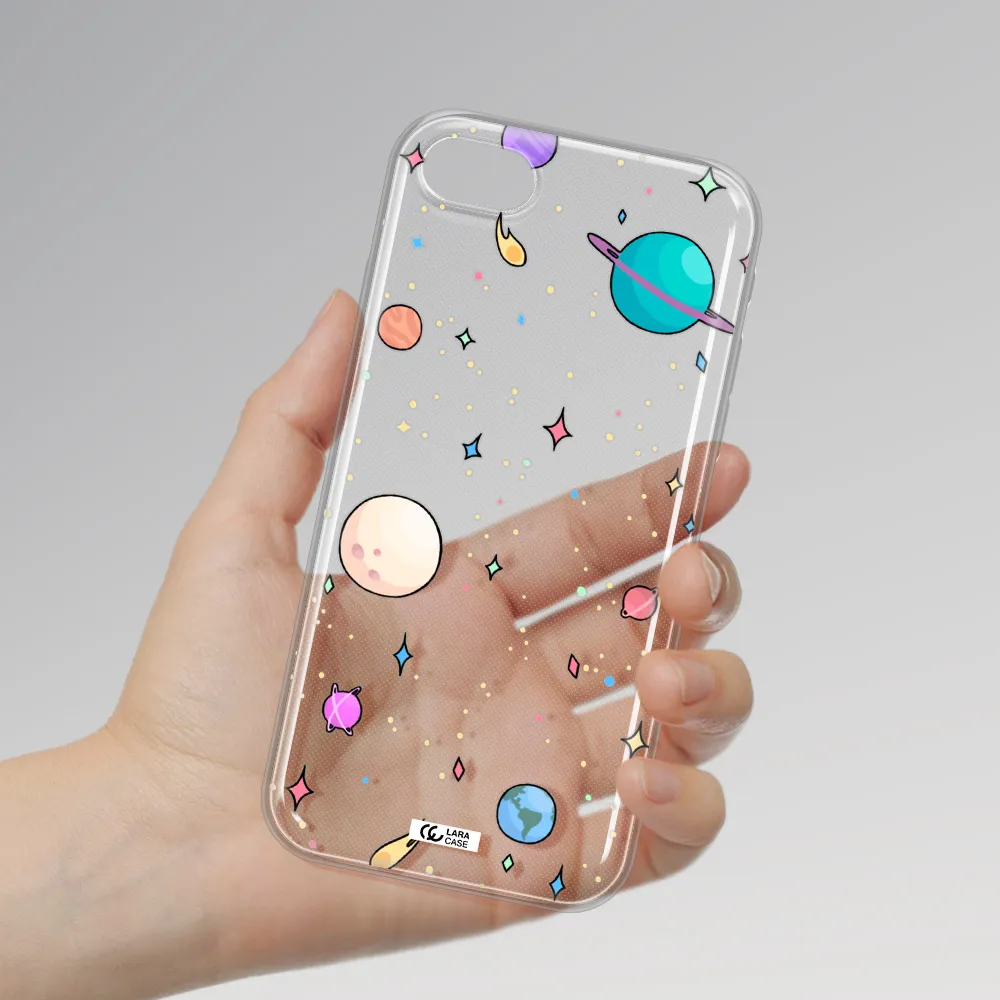 Solar System Print Apple Iphone Se 2020 Clear Tpu Case