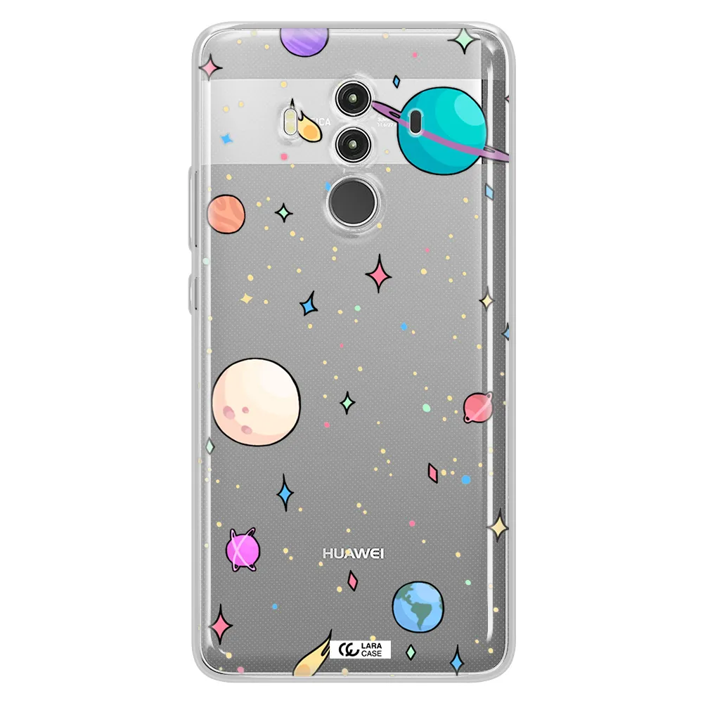 Solar System Print Huawei Mate 10 Clear TPU Case