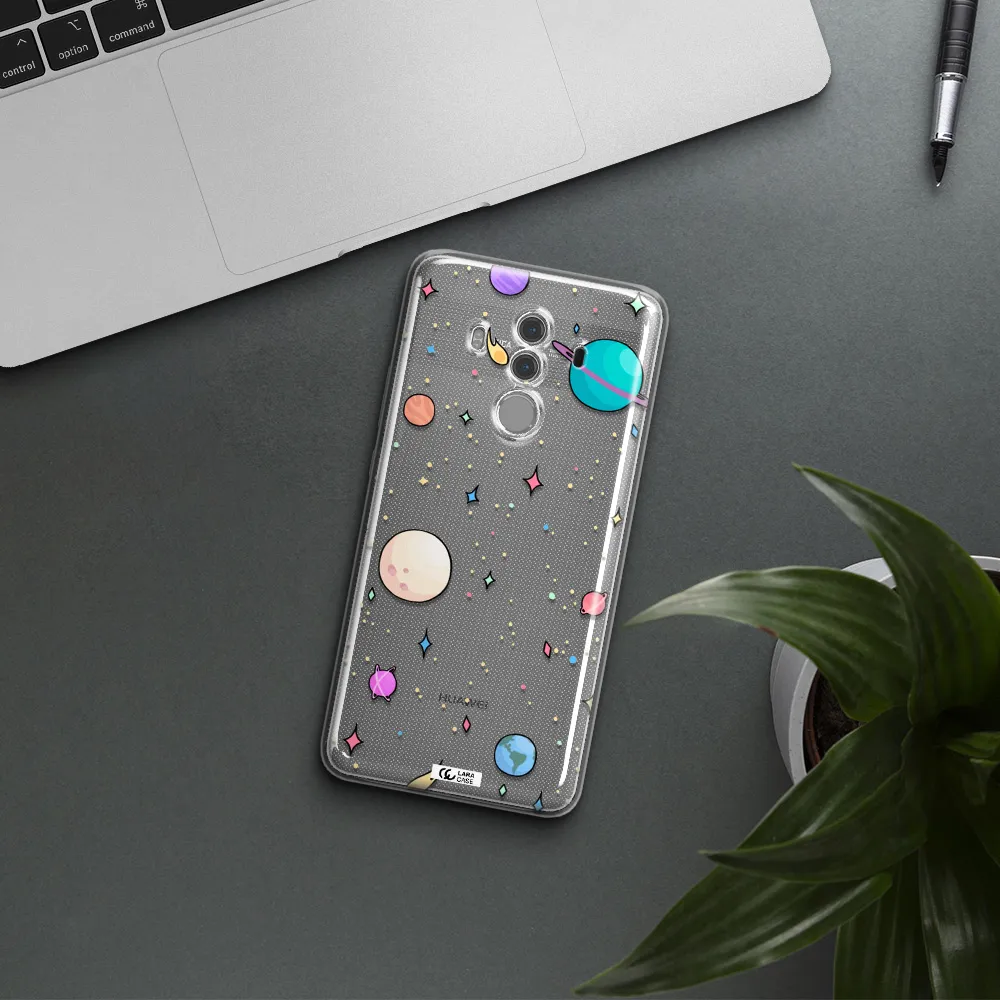 Solar System Print Huawei Mate 10 Pro Clear TPU Case
