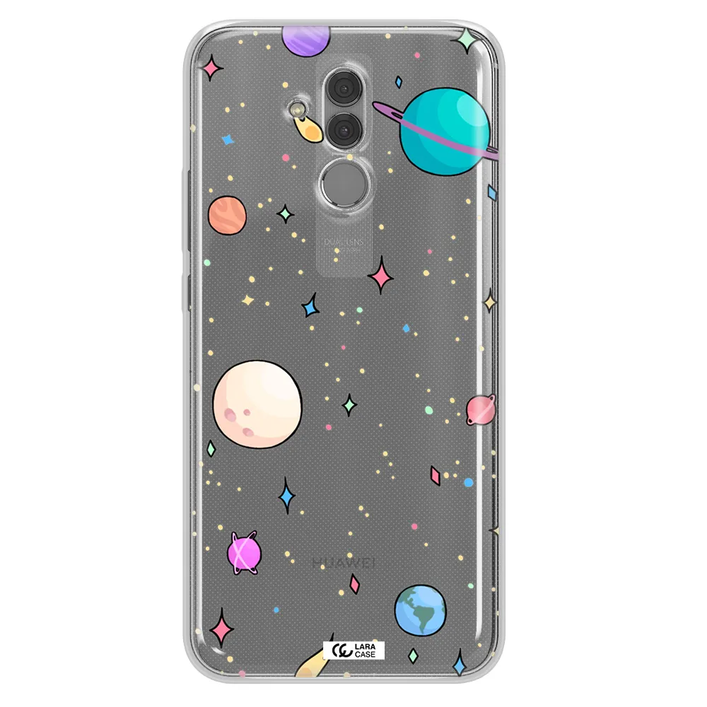 Solar System Print Huawei Mate 20 Lite Clear TPU Case