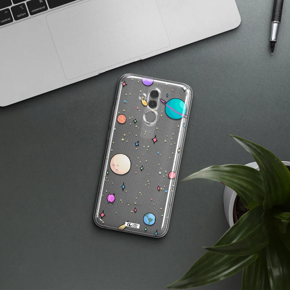 Solar System Print Huawei Mate 20 Lite Clear TPU Case