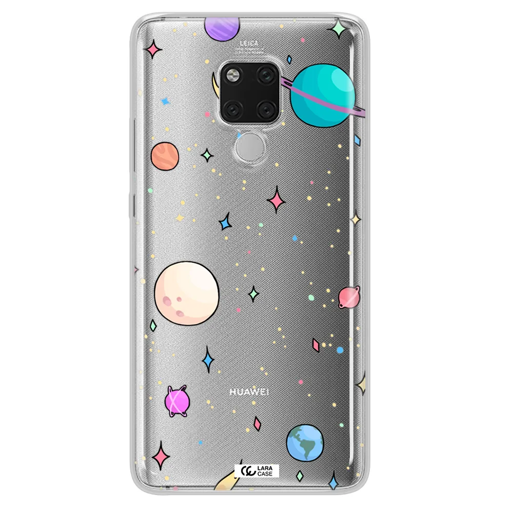 Solar System Print Huawei Mate 20X Clear TPU Case