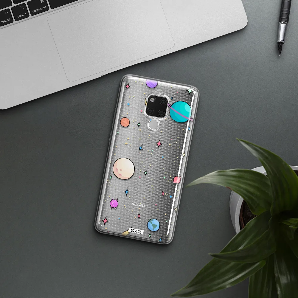 Solar System Print Huawei Mate 20X Clear TPU Case