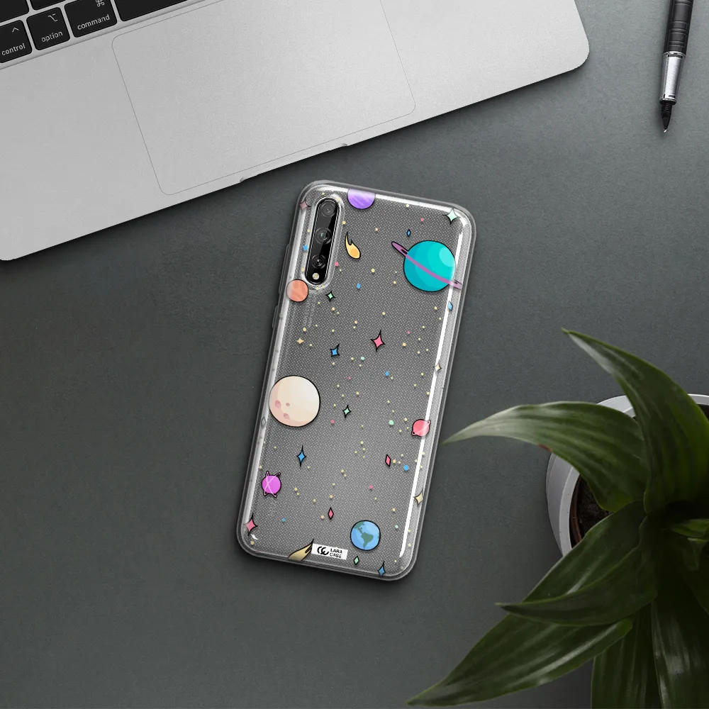 Solar System Print Huawei P Smart S Clear TPU Case
