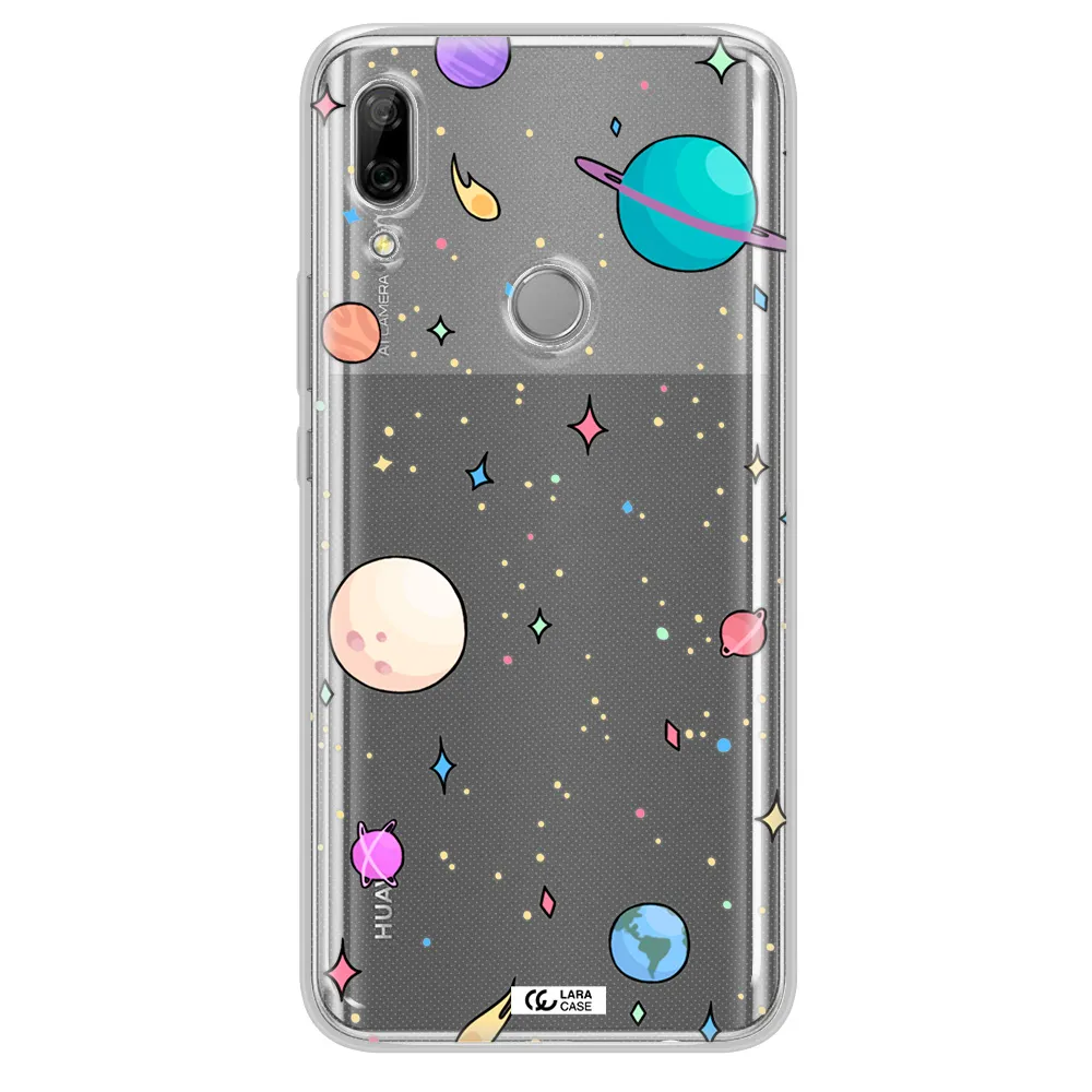 Solar System Print Huawei P Smart Z Clear TPU Case