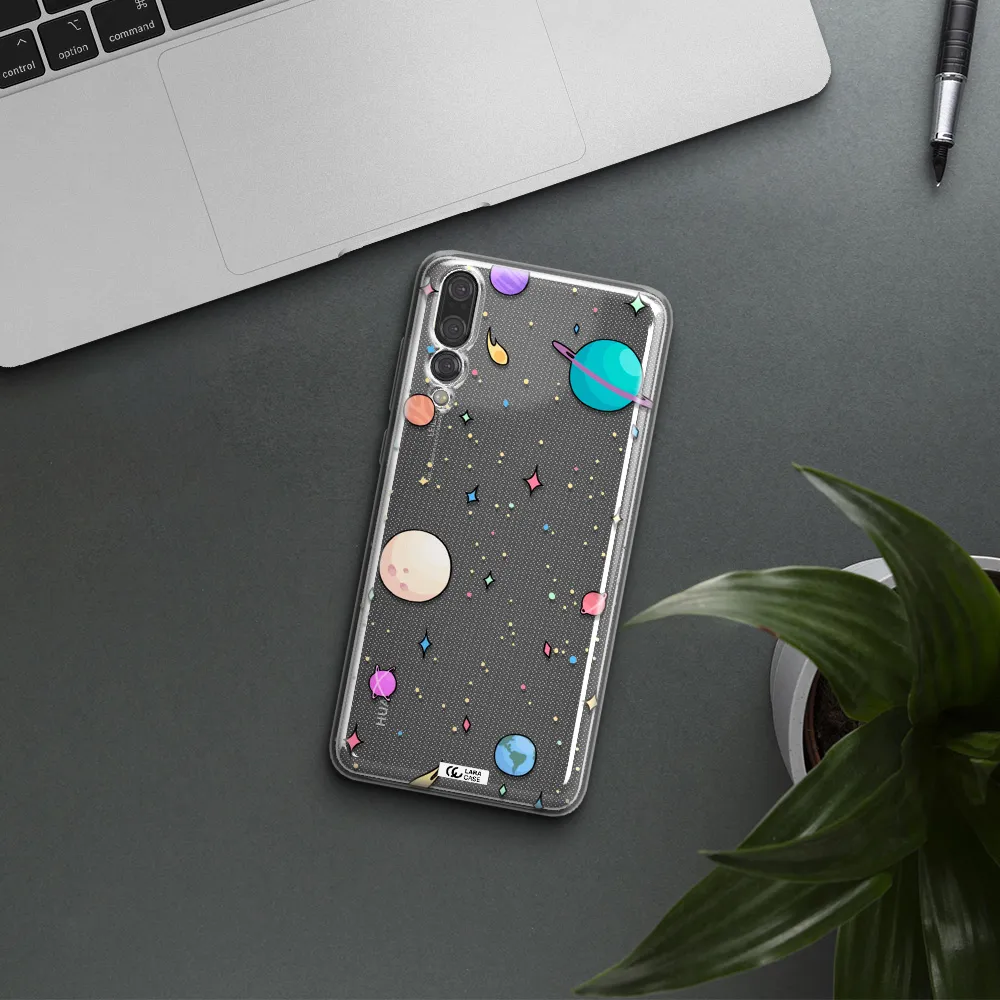 Solar System Print Huawei P20 Pro Clear TPU Case