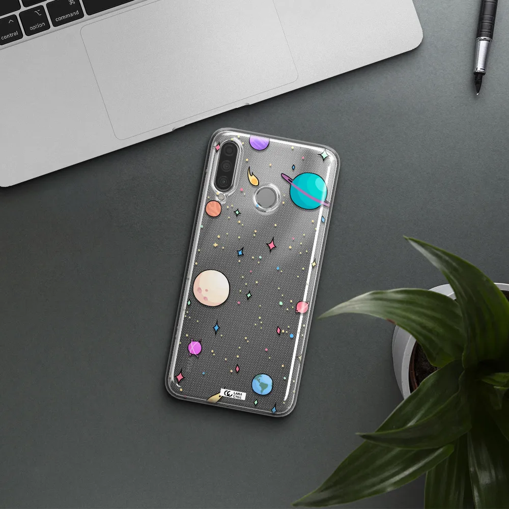 Solar System Print Huawei P30 Lite Clear TPU Case