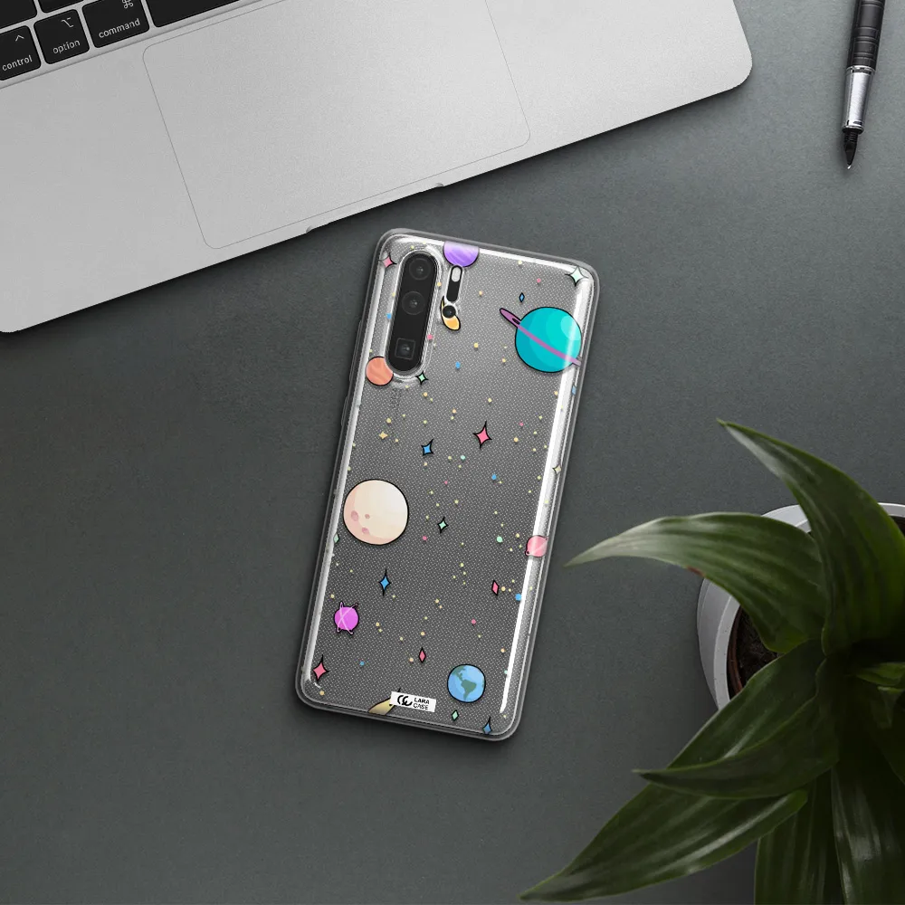 Solar System Print Huawei P30 Pro Clear TPU Case