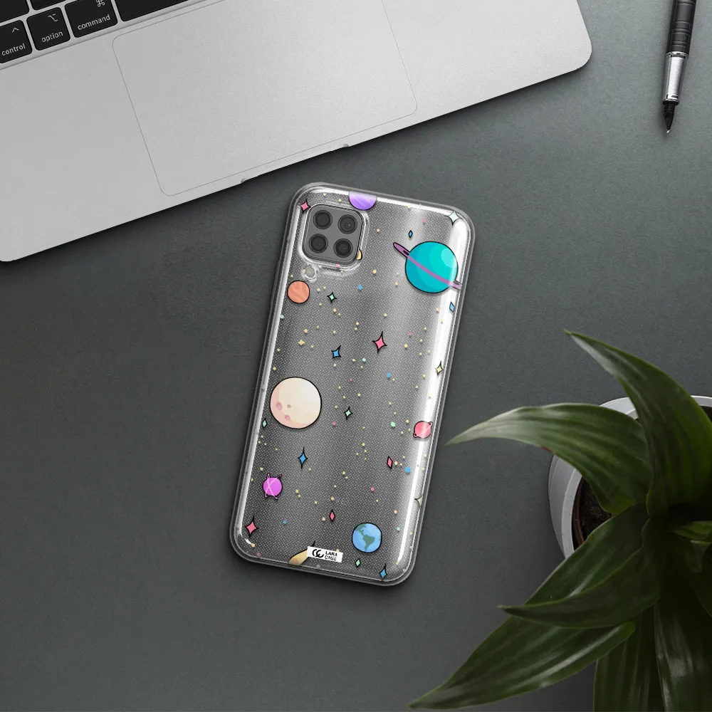 Solar System Print Huawei P40 Lite Clear TPU Case