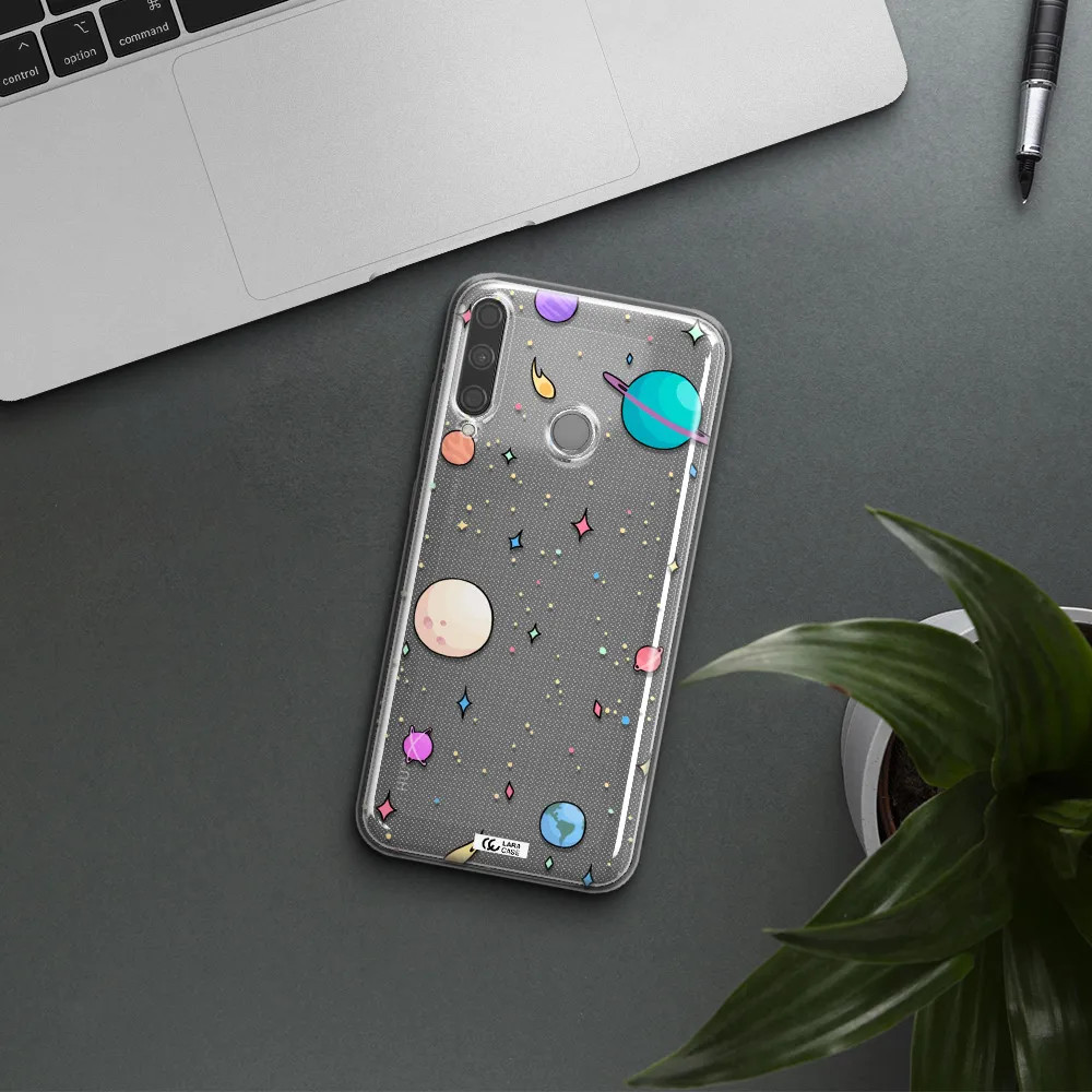 Solar System Print Huawei P40 Lite E Clear TPU Case