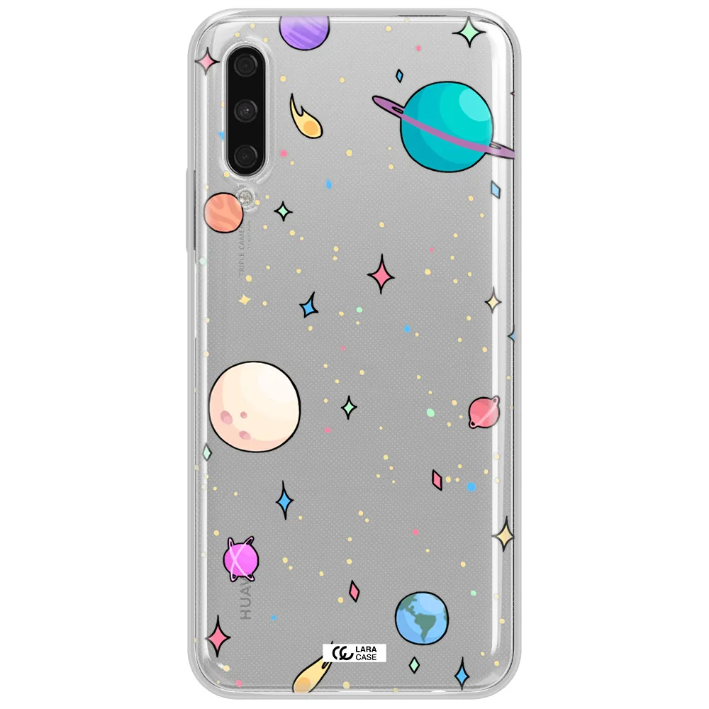 Solar System Print Huawei Y9S Clear Tpu Case