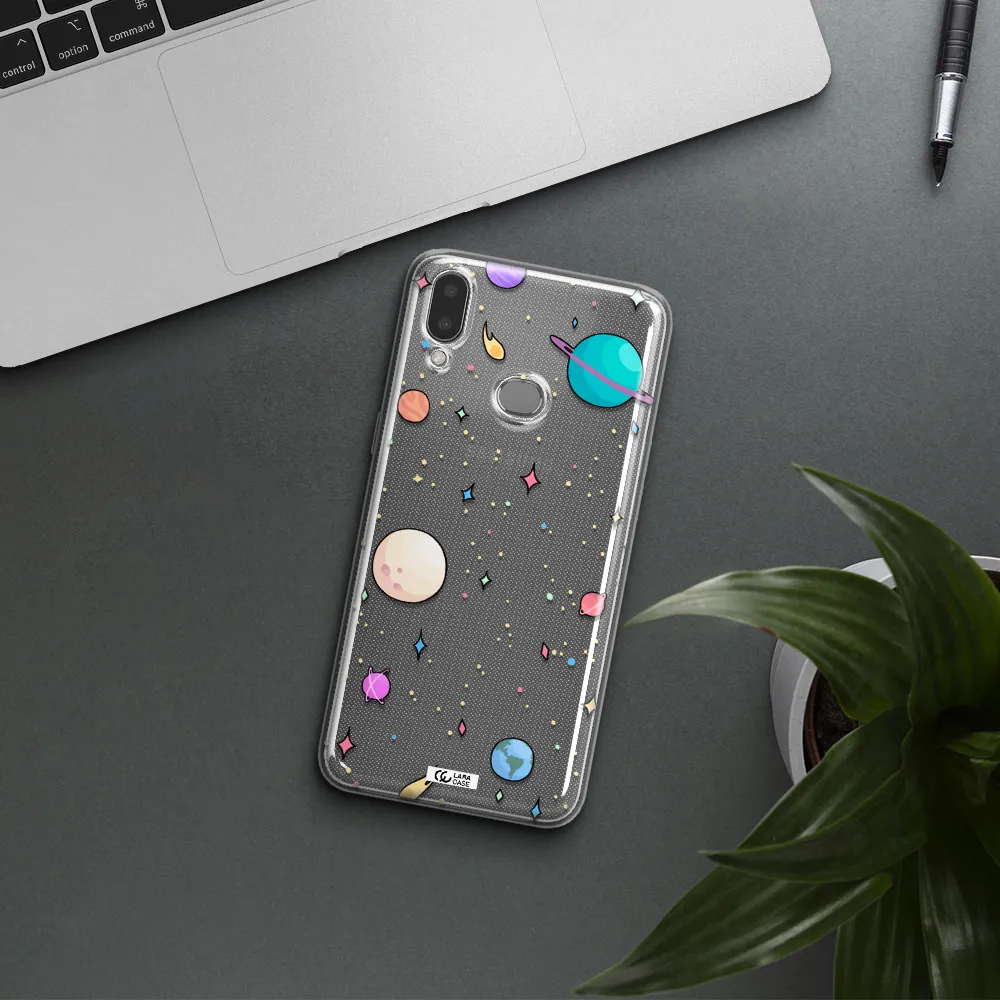 Solar System Print Samsung A10S Clear TPU Case