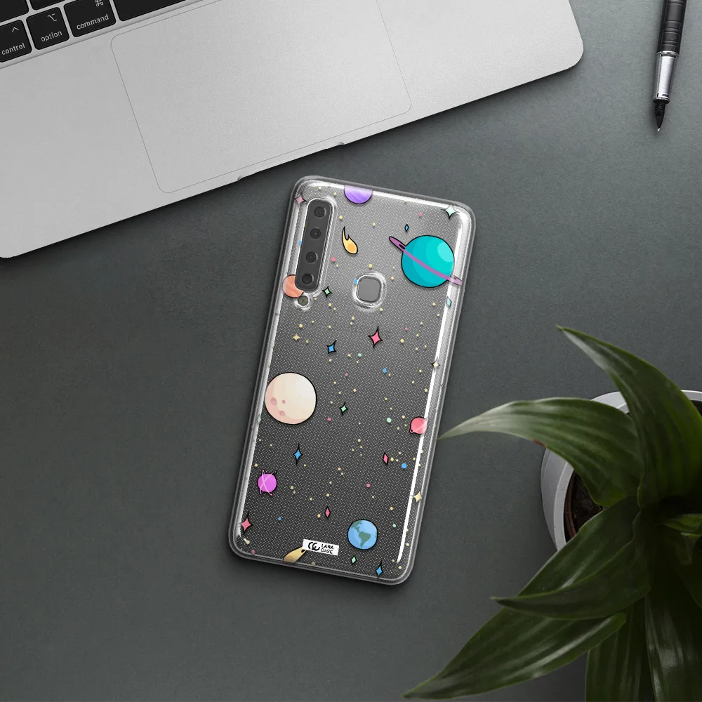 Solar System Print Samsung A9 2018 Clear TPU Case
