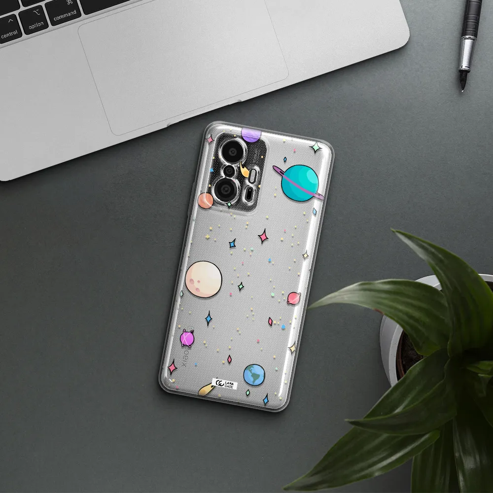 Solar System Print Xiaomi 11T Pro Clear Tpu Case