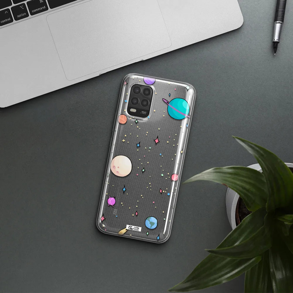 Solar System Print Xiaomi Mi 10 Lite Clear TPU Case