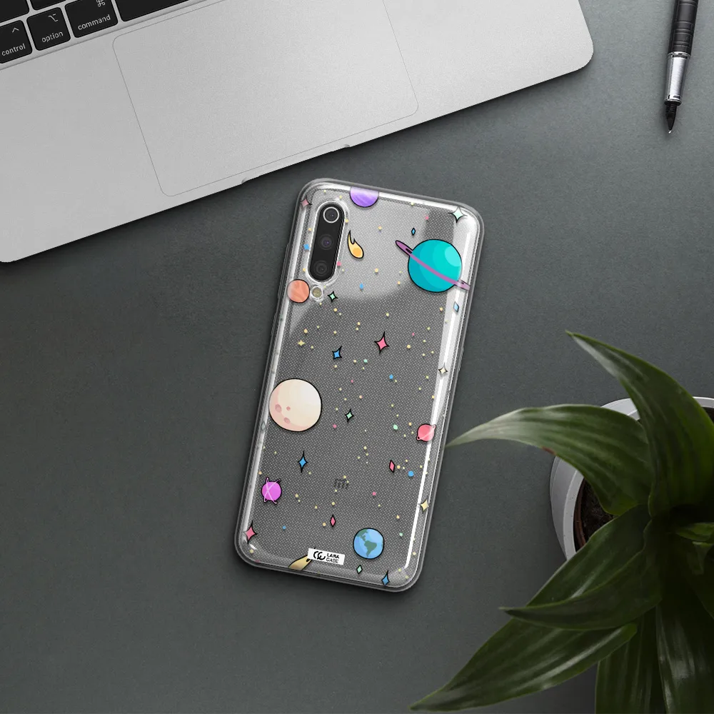 Solar System Print Xiaomi Mi 9 Clear TPU Case