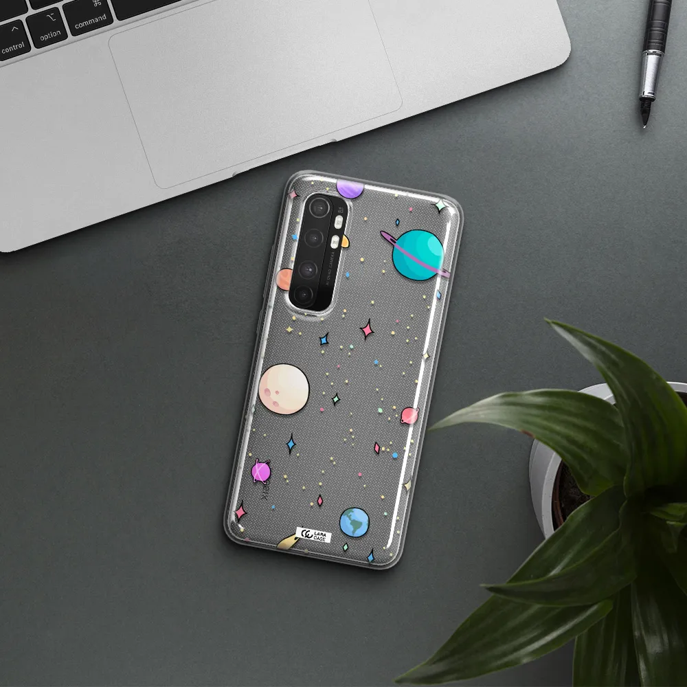 Solar System Print Xiaomi Mi Note 10 Lite Clear TPU Case