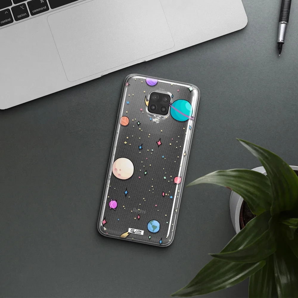 Solar System Print Xiaomi Note 9 Pro Clear TPU Case