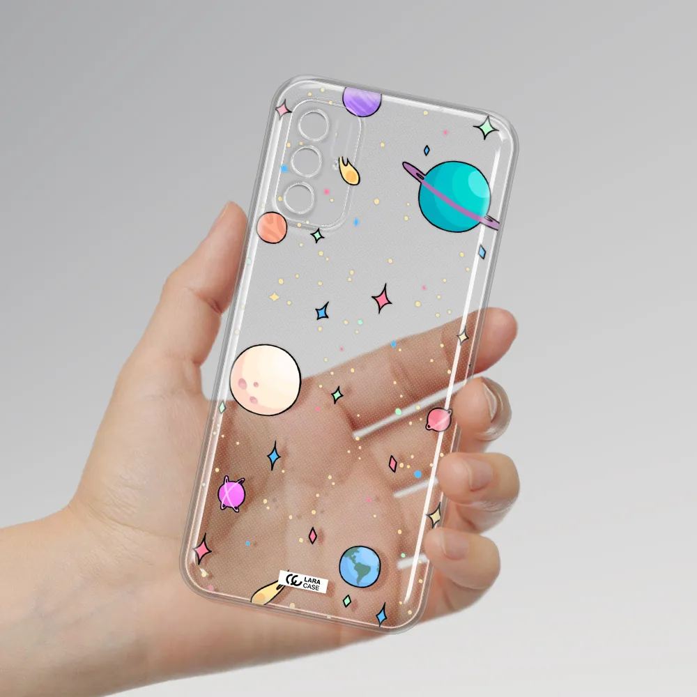 Solar System Print Xiaomi Poco M3 Pro Clear Tpu Case
