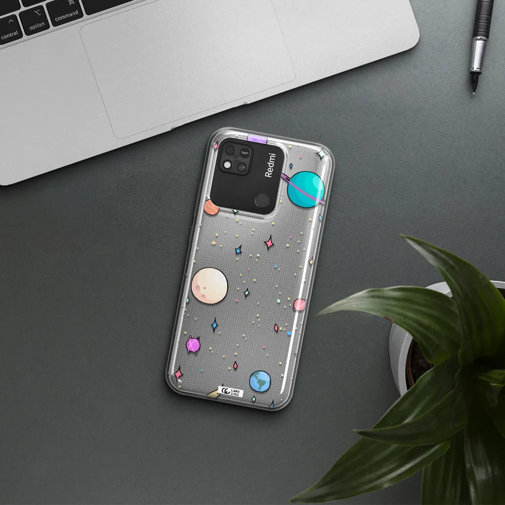 Solar System Print Xiaomi Redmi 10A Clear TPU Case