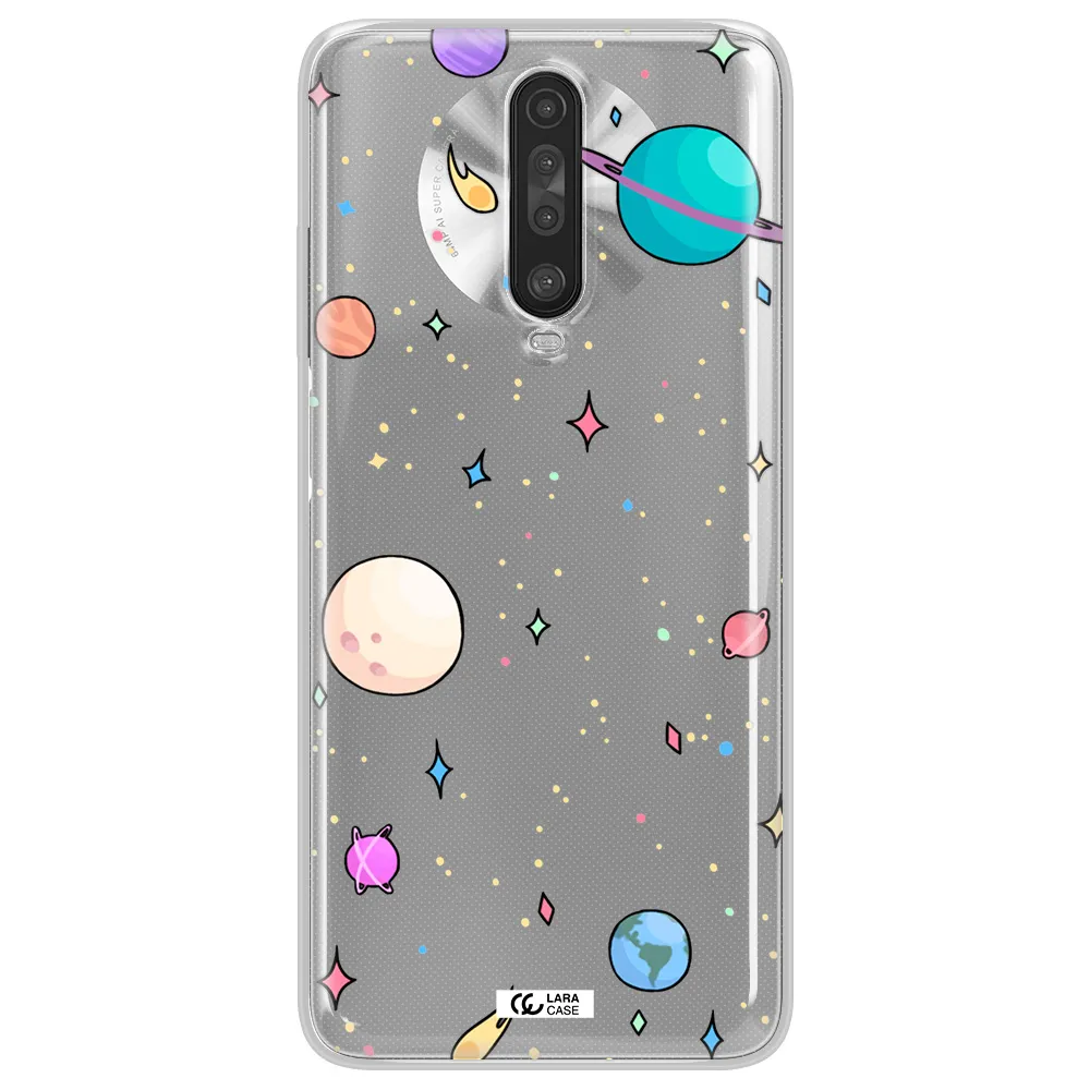 Solar System Print Xiaomi Redmi K30 Clear TPU Case