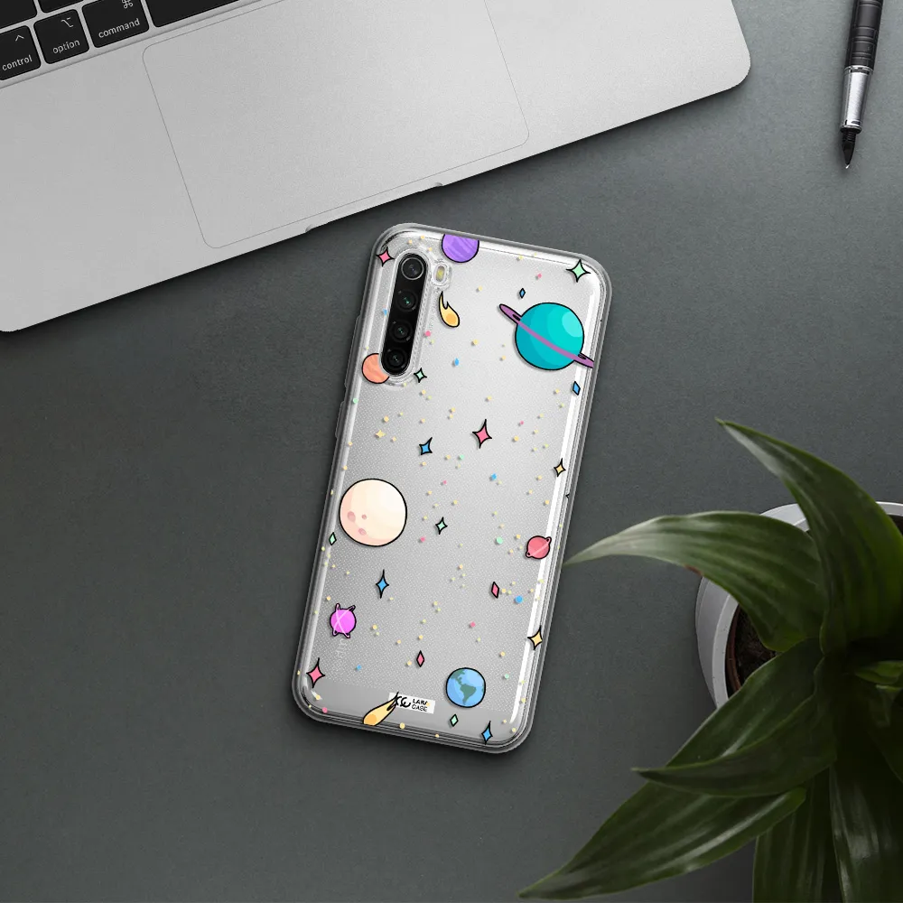 Solar System Print Xiaomi Redmi Note 8T Clear Tpu Case