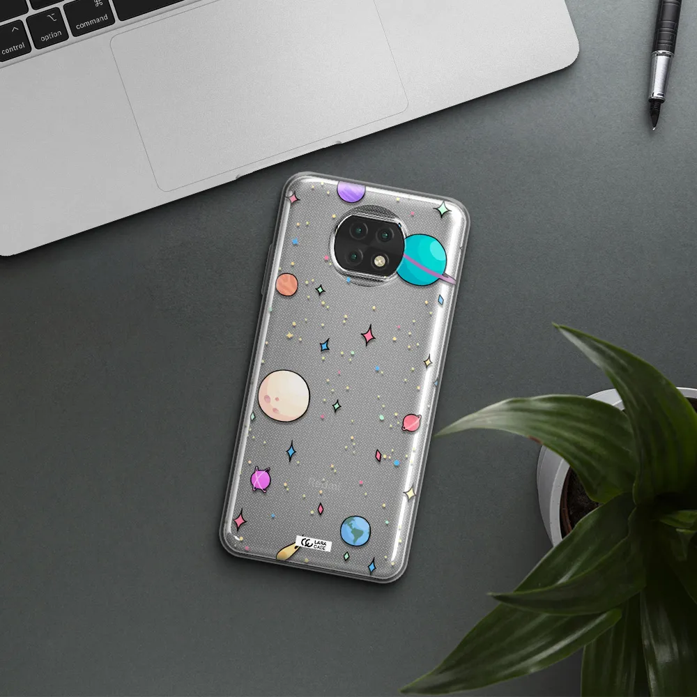 Solar System Print Xiaomi Redmi Note 9T Clear Tpu Case