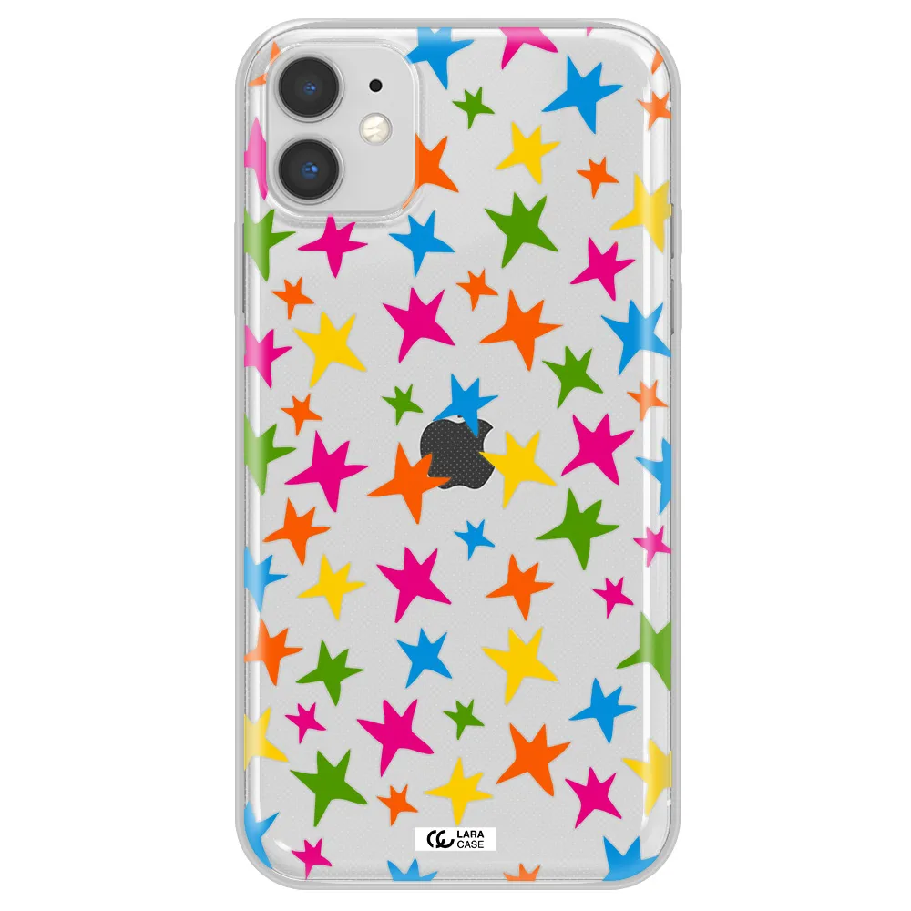 Colorful Stars Apple iPhone 11 Clear TPU Case