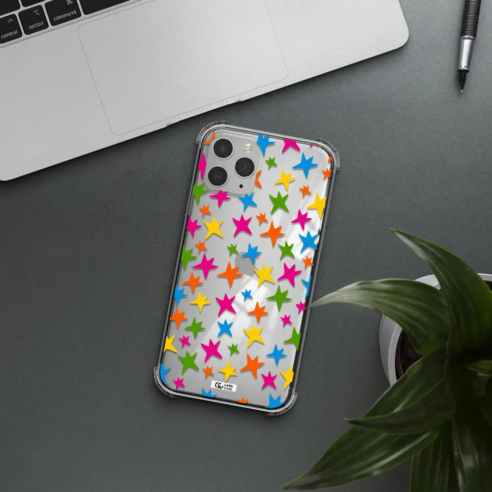 Colorful Stars Apple iPhone 11 pro Clear PC Case